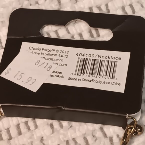 Charlie Paige long station & a 2 layer chunky link necklace lot - NEW - Picture 4 of 11